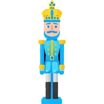 Nutcracker Doll Festive Christmas MouseArmy Stage Stock Illustration