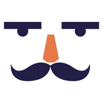 Nutcracker face design Stock Illustration