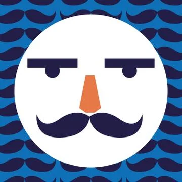 Nutcracker face design Stock Illustration