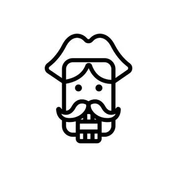 Nutcracker Icon vector. Isolated contour symbol illustration Stock Illustration