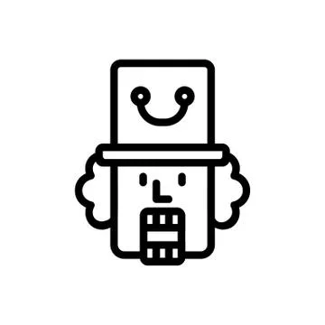 Nutcracker Icon vector. Isolated contour symbol illustration Stock Illustration