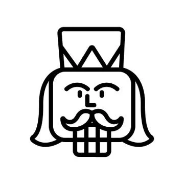 Nutcracker Icon vector. Isolated contour symbol illustration Stock Illustration
