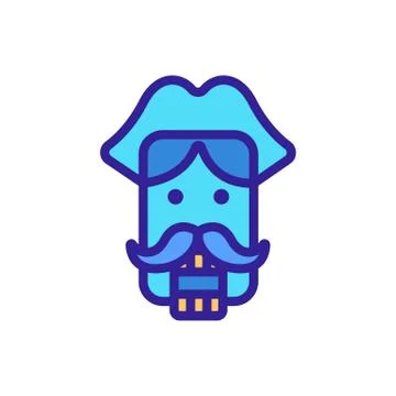 Nutcracker Icon vector. Isolated contour symbol illustration Stock Illustration