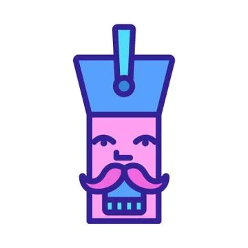 Nutcracker Icon vector. Isolated contour symbol illustration Stock Illustration