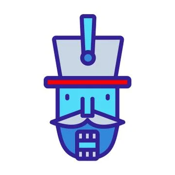 Nutcracker Icon vector. Isolated contour symbol illustration Stock Illustration