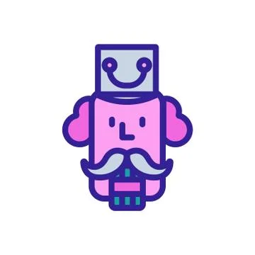 Nutcracker Icon vector. Isolated contour symbol illustration Stock Illustration