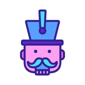 Nutcracker Icon vector. Isolated contour symbol illustration Stock Illustration