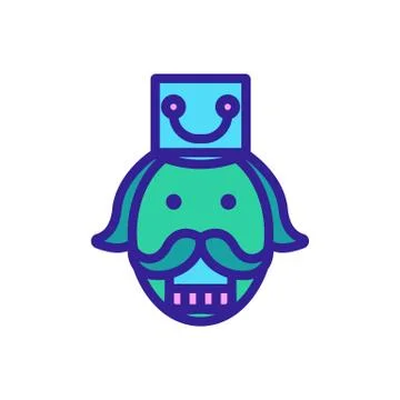 Nutcracker Icon vector. Isolated contour symbol illustration Stock Illustration