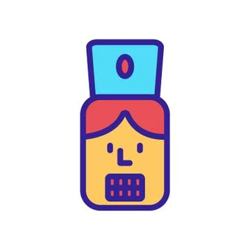 Nutcracker Icon vector. Isolated contour symbol illustration Stock Illustration