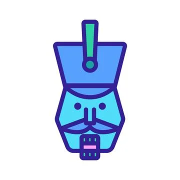 Nutcracker Icon vector. Isolated contour symbol illustration Stock Illustration