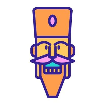 Nutcracker Icon vector. Isolated contour symbol illustration Stock Illustration