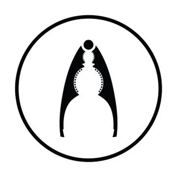 Nutcracker pliers icon Stock Illustration