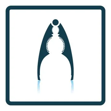 Nutcracker pliers icon Stock Illustration