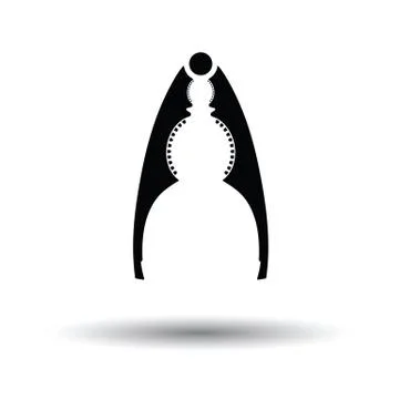 Nutcracker pliers icon Illustrazione stock