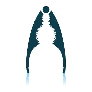 Nutcracker Pliers Icon Stock Illustration