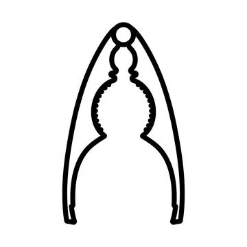 Nutcracker Pliers Icon 스톡 일러스트