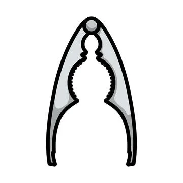 Nutcracker Pliers Icon Stock Illustration