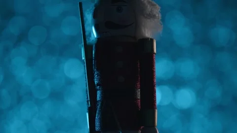 The Nutcracker reveals itself and brings the opening of the Winter Holiday Stock Footage 321680509