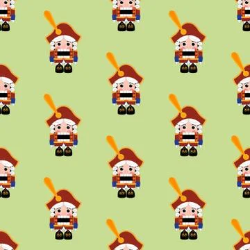 Nutcracker seamless pattern 스톡 일러스트