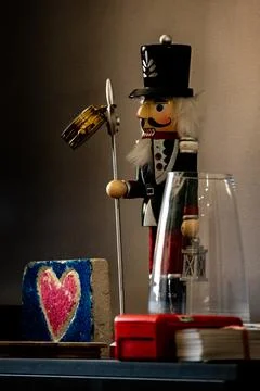 Nutcracker Soldier on Display Stock Photos