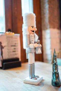 Nutcracker Soldier Doll with a Drum Stock Photos