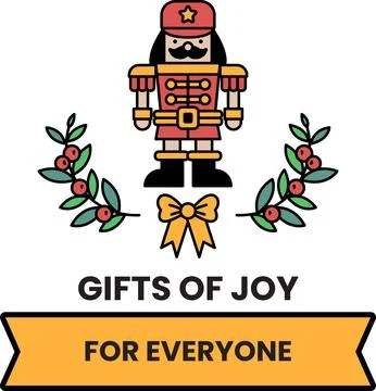 A nutcracker is standing in front of a wreath with a bow 스톡 일러스트