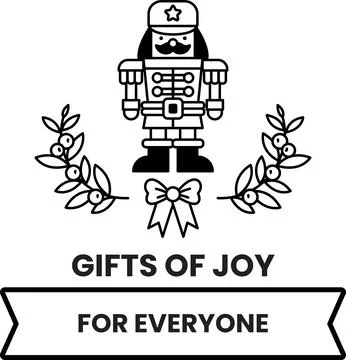 A nutcracker is standing in front of a wreath with a bow Stock Illustration