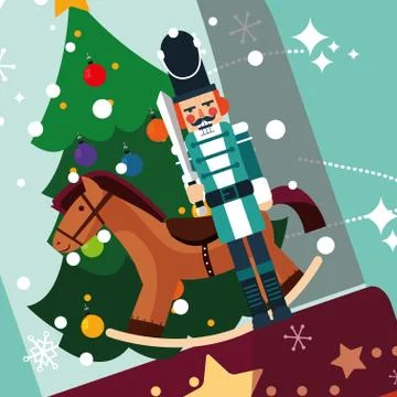 Nutcracker toy design Stock Illustration