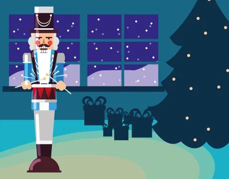 Nutcracker toy design Stock Illustration