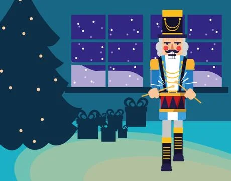 Nutcracker toy design Stock Illustration