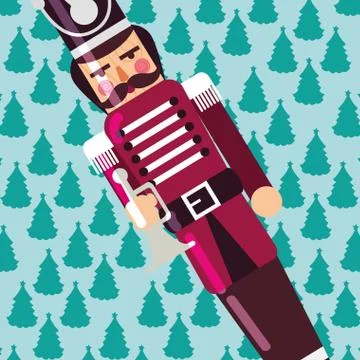 Nutcracker toy design Stock Illustration