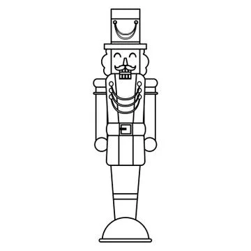 Nutcracker toy design Stock Illustration