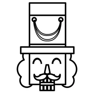 Nutcracker toy design Stock Illustration