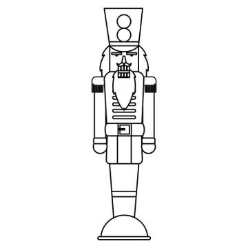 Nutcracker toy design Stock Illustration