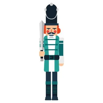 Nutcracker toy design Illustrazione stock