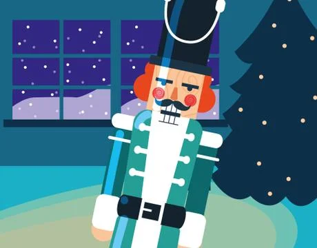 Nutcracker toy design Stock Illustration