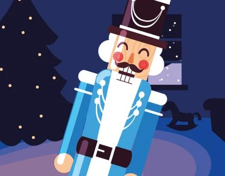 Nutcracker toy design Stock Illustration