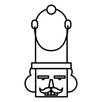 Nutcracker toy design Stock Illustration