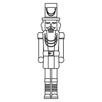 Nutcracker toy design Stock Illustration