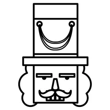 Nutcracker toy design Stock Illustration