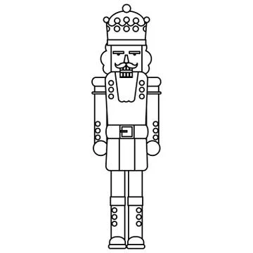 Nutcracker toy design Stock Illustration