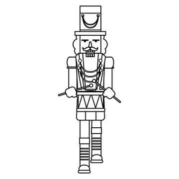 Nutcracker toy design 스톡 일러스트