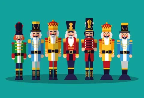 Nutcracker toy icon Stock Illustration