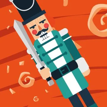 Nutcracker toy 스톡 일러스트