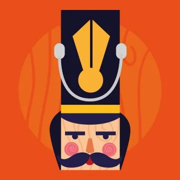 Nutcracker toy vector design Stock Illustration
