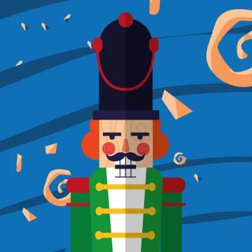 Nutcracker toy vector design Stock Illustration