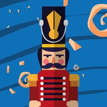Nutcracker toy vector design Stock Illustration