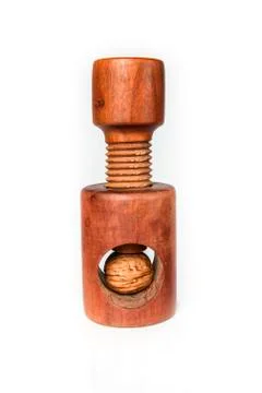 Nutcracker on white Stock-Fotos