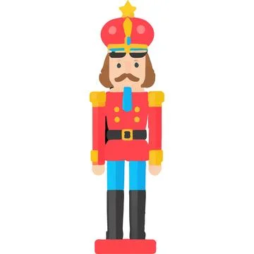 NutcrackerDreamMagic Doll Festive Christmas NutcrackerHolidaySeasonPerforma.. Stock Illustration