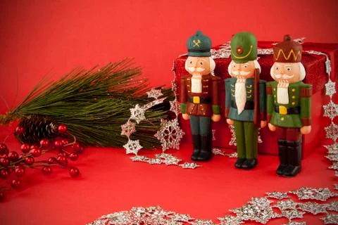 Nutcrackers on Guard Stock-Fotos